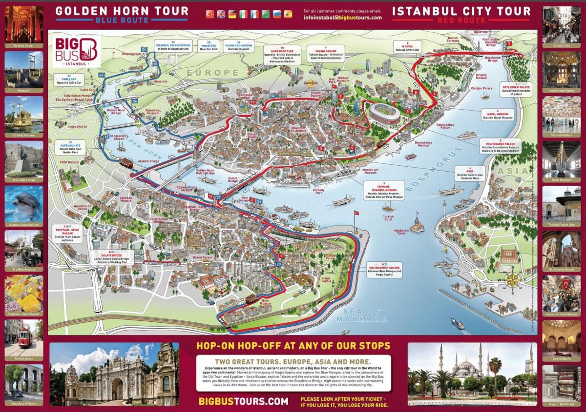 istanbul hop-on-hop-off bus kaart