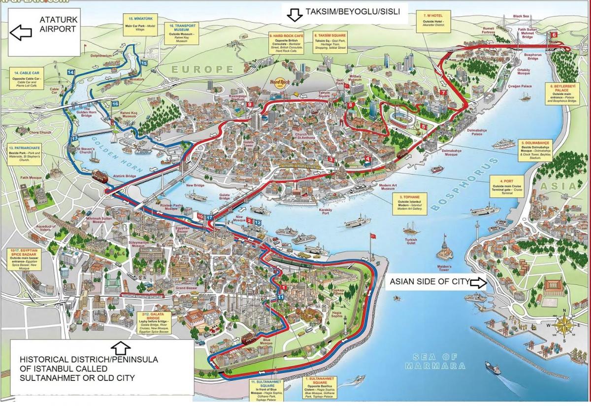 kaart van istanbul 3d 
