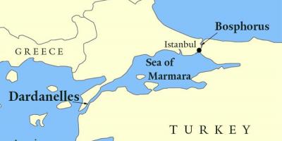 Bosphorus istanbul kaart