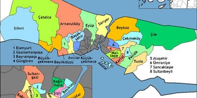 Istanbul regio ' s in kaart