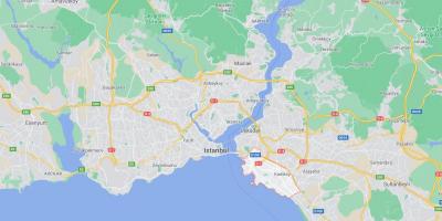 Kaart van kadikoy istanbul